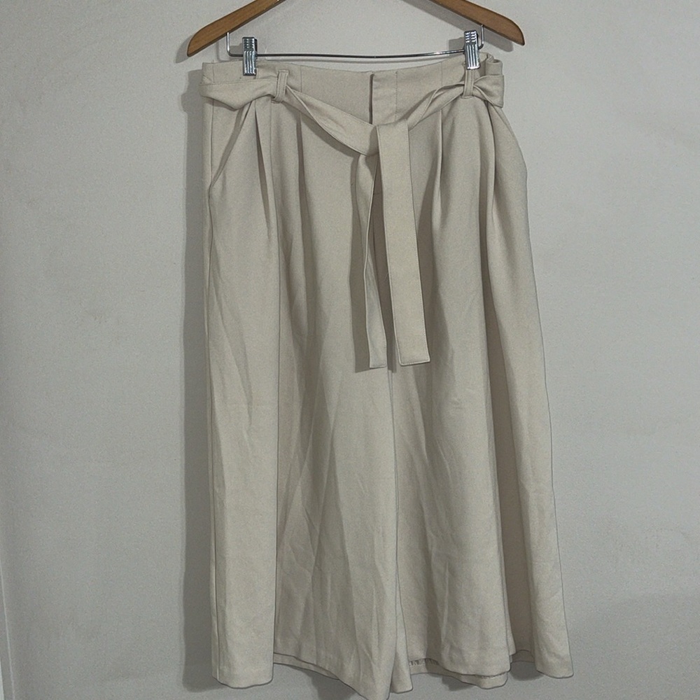 Maeve Anthropologie Wide Leg Crop Pants 8
